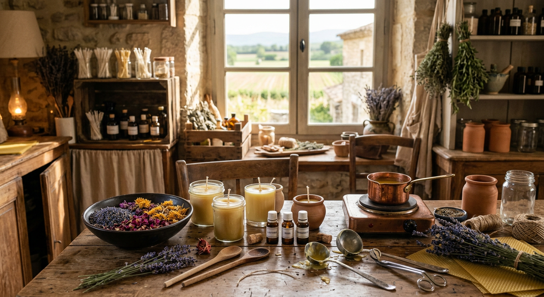 fabrication bougies parfumées Provence