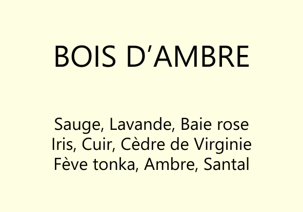 Parfum Bois d’ambre : bougies parfumées et diffuseurs La Pernoise