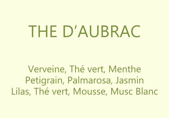 Parfum Thé d’Aubrac : bougies parfumées et diffuseurs La Pernoise