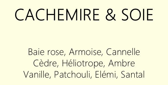 Parfum Cachemire et soie : bougies parfumées et diffuseurs La Pernoise