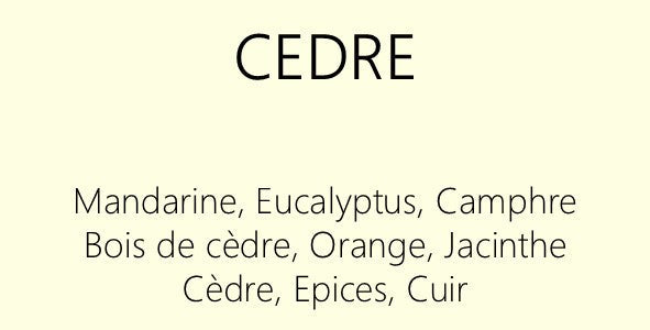 Parfum Cèdre : bougies parfumées et diffuseurs La Pernoise