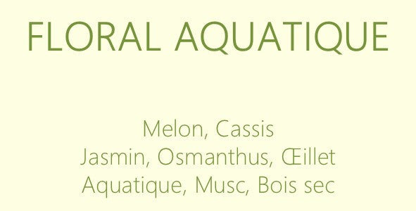 Parfum Floral aquatique : bougies parfumées et diffuseurs La Pernoise