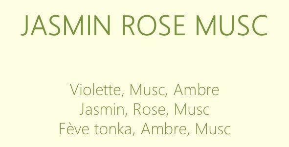 Parfum Jasmin rose musc : bougies parfumées et diffuseurs La Pernoise