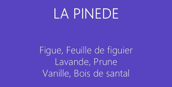 Parfum La pinède : bougies parfumées et diffuseurs La Pernoise