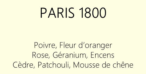 Parfum Paris 1800 : bougies parfumées et diffuseurs La Pernoise