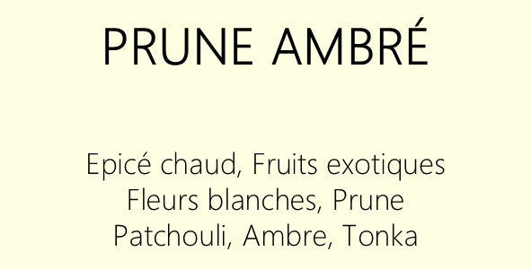 Parfum Prune ambré : bougies parfumées et diffuseurs La Pernoise