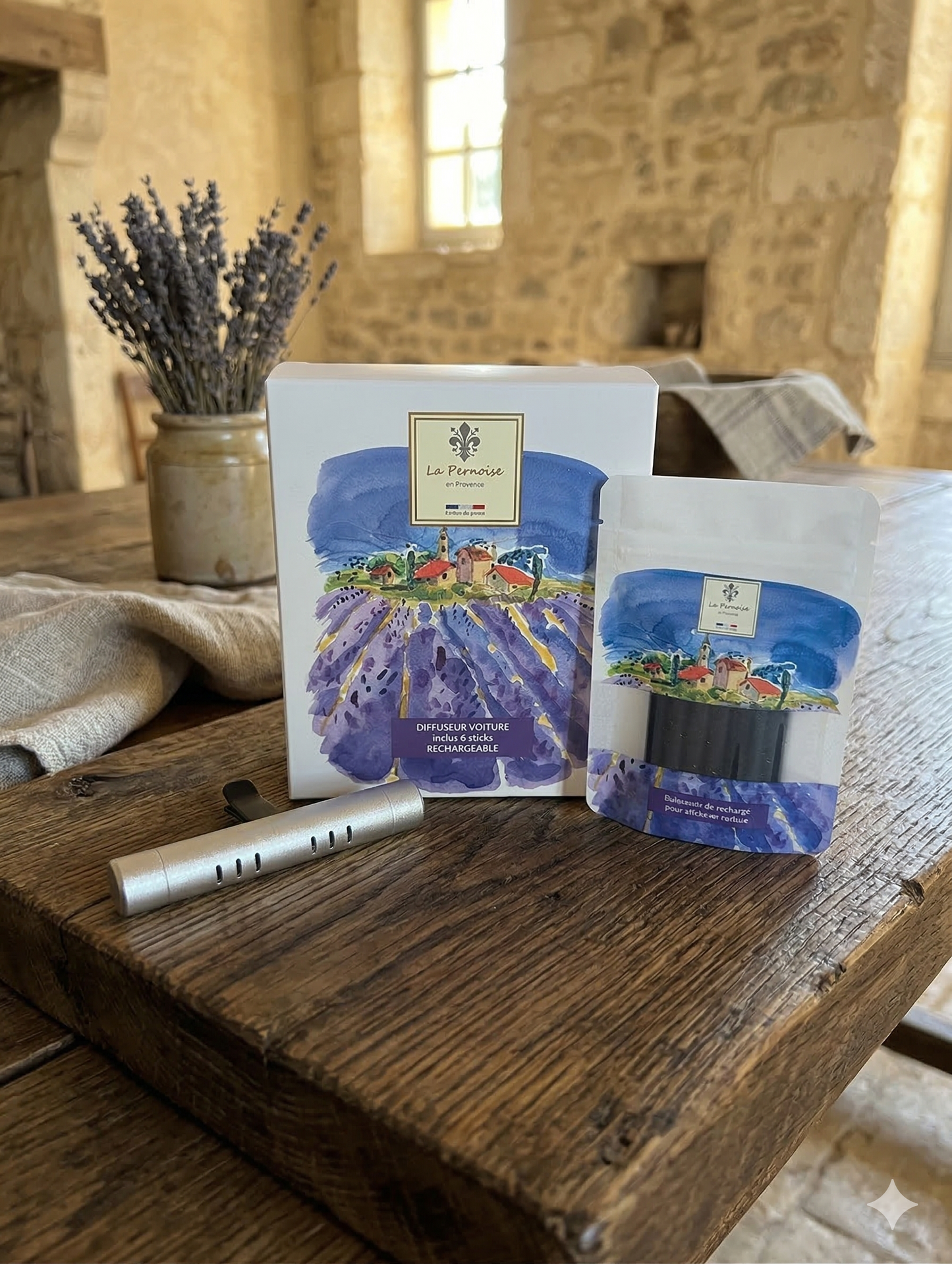 Diffuseur voiture rechargeable La pinede - Les provençales