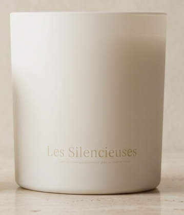 Bougie 750ml Fleur de Coton - Les Silencieuses Blanc