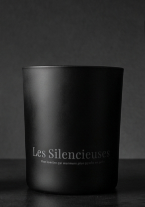 Bougie 165ml Fleur de Tiaré - Les Silencieuses Noir
