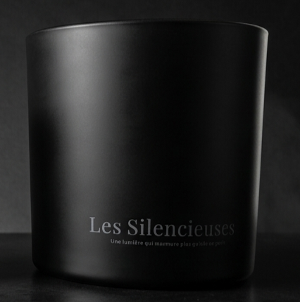 Bougie 750ml Fleur de Tiaré - Les Silencieuses Noir